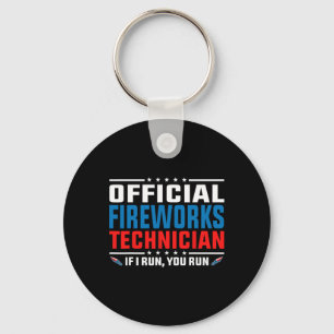 Llavero Técnico Oficial de Fuegos Artificiales 4 de Julio 