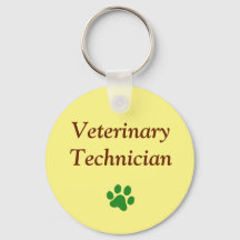 Técnico Veterinario/Huella de pata verde/Amarillo