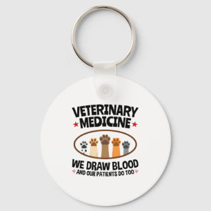 Llavero Técnico veterinario veterinario divertido extraer