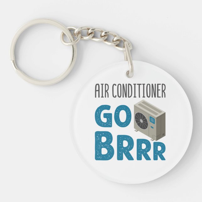 Llavero Tecnología de HVAC Aire Acondicionado técnico Go B (Frente)
