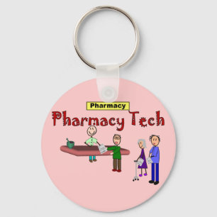 Llavero Tecnología de la farmacia con diseño de los