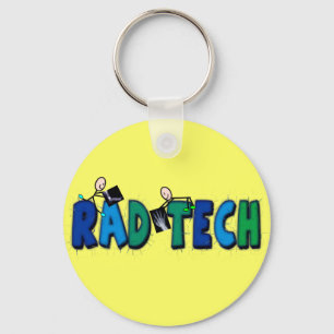 Llavero Tecnología del Rad con diseño de la gente y de l