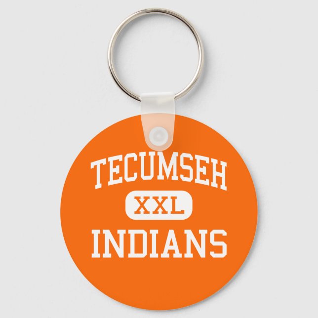 Llavero Tecumseh - Indians - High - Tecumseh Michigan (Anverso)