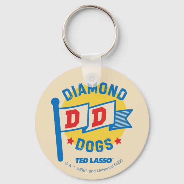 Llavero Ted Lasso | Gráfica Pennant de Perros de Diamante (Anverso)