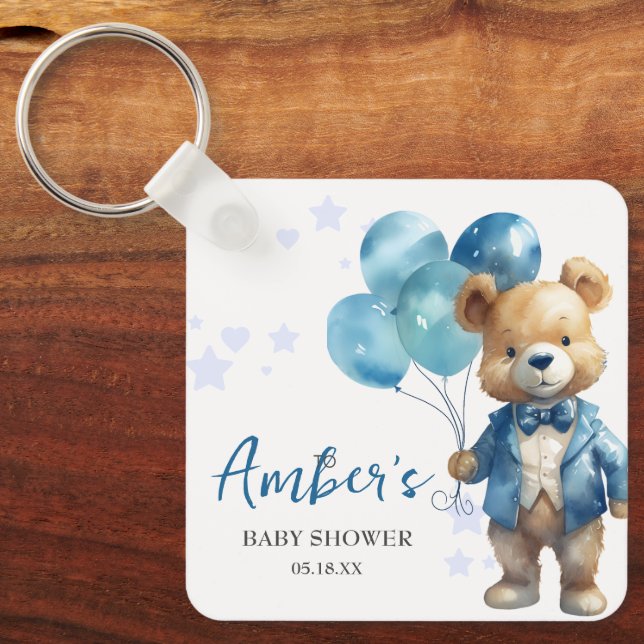 Llavero Teddy Bear Baby Shower (Anverso)