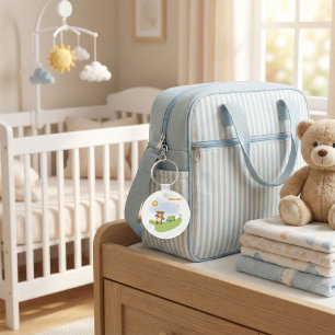 Llavero Teddy Bear Bienvenida Bebé Nursera Diseño