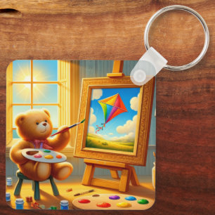 Llavero Teddy Bear Painter