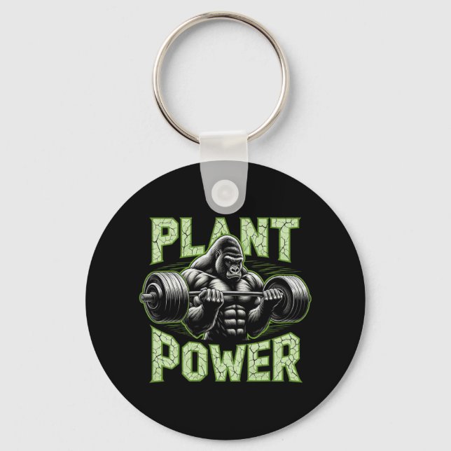 Llavero Tee De Energía De Plantas - Formación De Gimnasio  (Anverso)