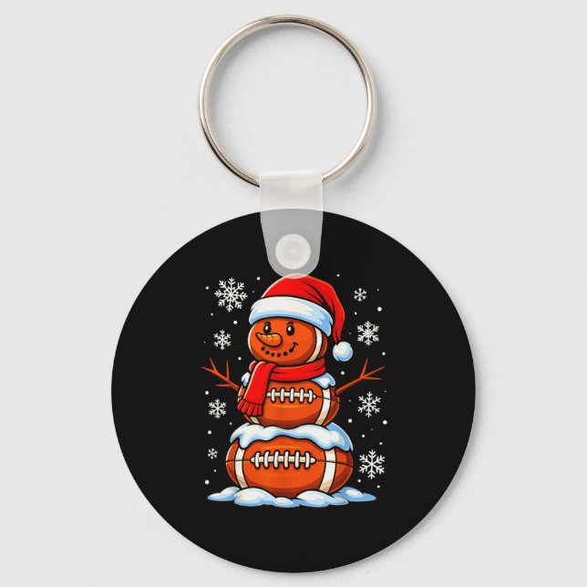 Llavero Teenage Boys Christmas Pajamas, American Football  (Anverso)