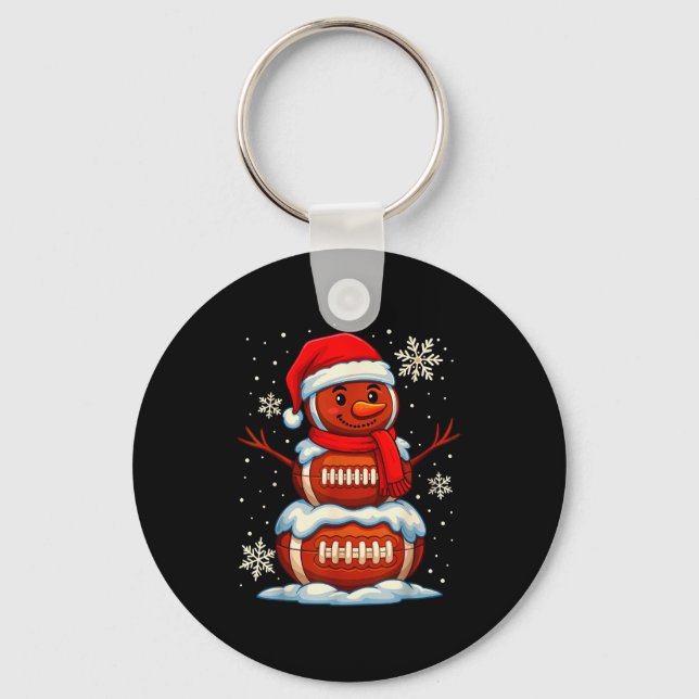 Llavero Teenage Boys Christmas Pajamas, American Football  (Anverso)