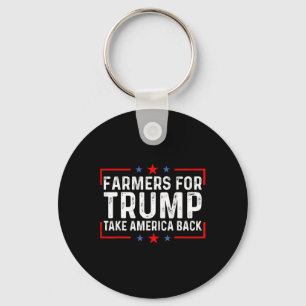 Llavero Tees de agricultores - agricultores para Trump rec