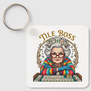 Llavero Teja de Mahjong Boss