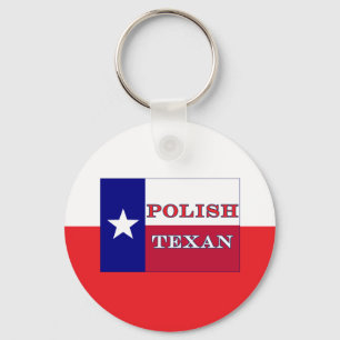 Llavero Tejano Polaco Bandera de Texas