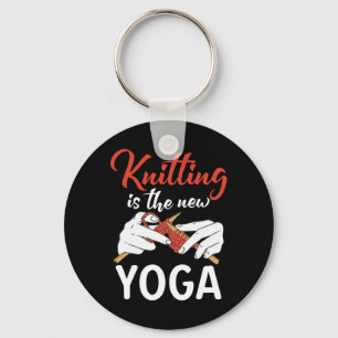 Llavero Tejer Es El Nuevo Yoga Crochet Hilo Tejedor