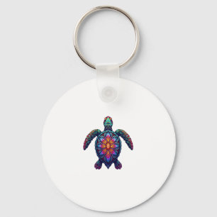 Llavero Tejido de animales oceánicos tinte marino tribal a