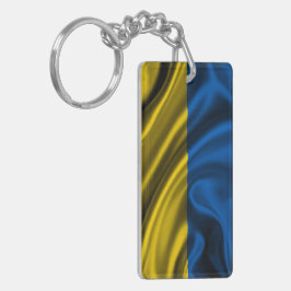 Llavero Tela de la bandera de Ucrania
