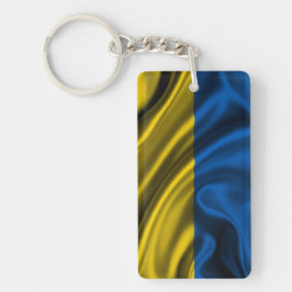 Llavero Tela de la bandera de Ucrania