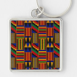 Llavero Tela Kente de estilo africano