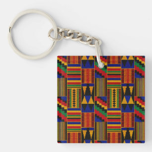 Llavero Tela Kente de estilo africano