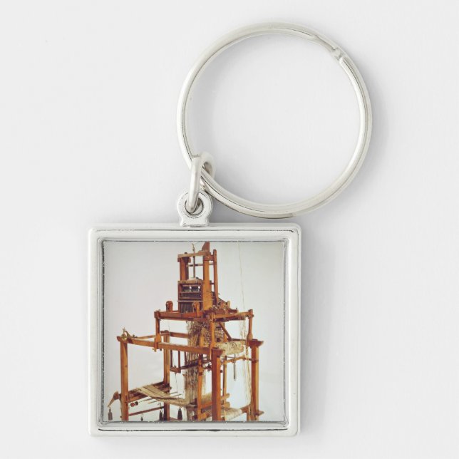 Llavero Telar diseñado por el telar jacquar de José Marie (Frente)