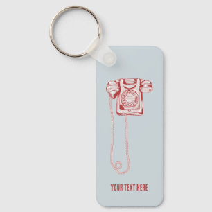 Llavero Teléfono de marcación rotatoria de los años 80