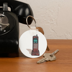 Llavero Teléfono inalámbrico retro vintage 90