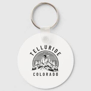 Llavero Telluride Colorado Esquí Esquí Vintage Orgullo Rec
