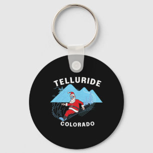 Llavero Telluride Colorado - Santa Claus Snowboard