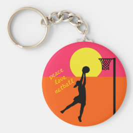 Llavero Tema de citas de Netball de Google Shooter Design