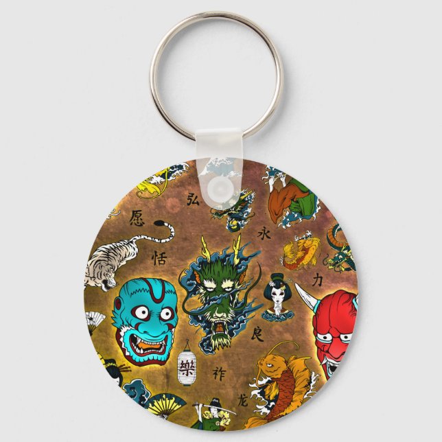 Llavero Tema japonés (Anverso)