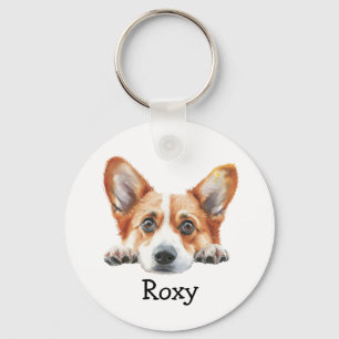Llavero Tema personalizado del Corgi de oro