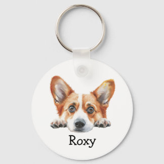 Llavero Tema personalizado del Corgi de oro