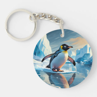 Llavero Tema pingüino