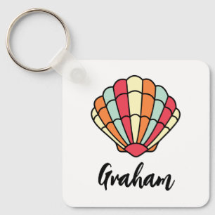 Llavero Temático de Conchas de Mar Personalizado P