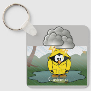 Llavero Tembloroso Día de Lluvia: Pingüino Thunder_Cove