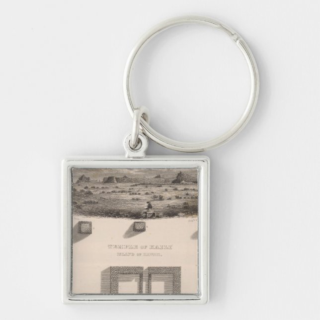 Llavero Templo de Kaili, isla de Hawaii, Hawái (Frente)