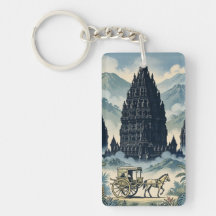 Templo hindú Prambanan vintage Java Indonesia