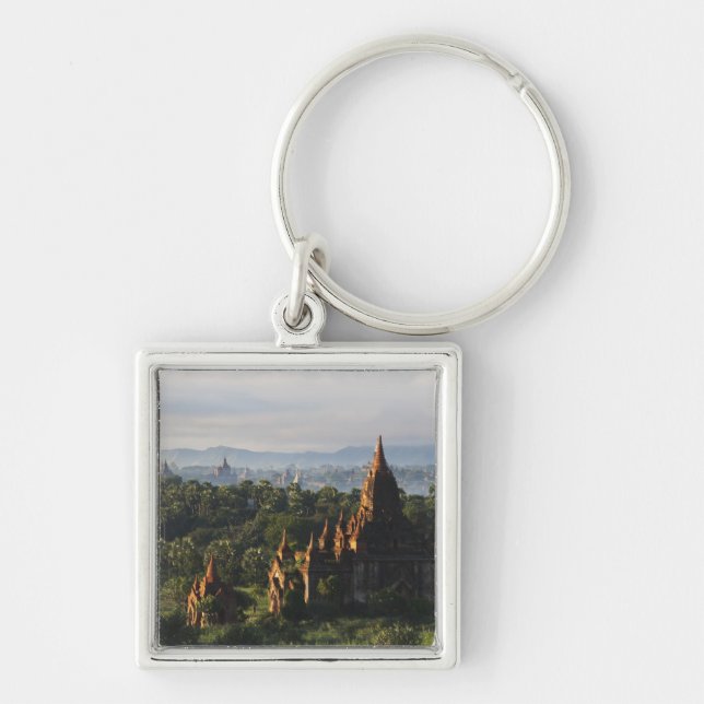 Llavero Templos al amanecer, Bagan, Myanmar (Frente)