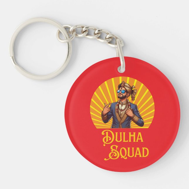 Llavero Temporada de Boda al Estilo del Sur de Asia (Frente)