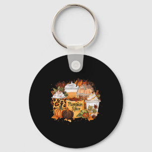Llavero Temporada de especias de calabaza café lata Caída