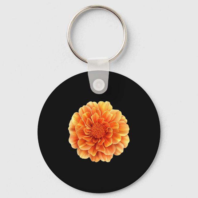 Llavero Temporada de flores de bonito Marigold (Anverso)