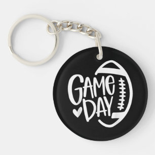 Llavero Temporada de fútbol del Día del Juego Gracioso Hom