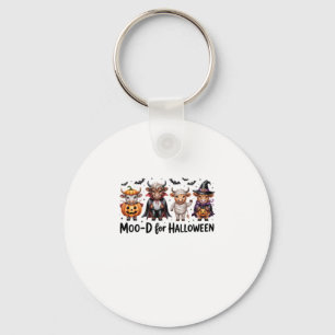 Llavero Temporada espeluznante de Highland Cow Halloween (