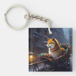 Llavero Temporada festiva de los Navidades Inu de Shiba