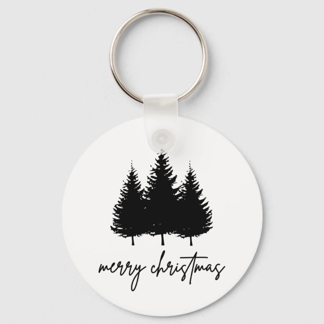 Llavero Temporada navideña minimalista de navidad (Anverso)