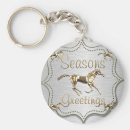 Llavero Temporadas de los caballos de Oro Occidentales Sal