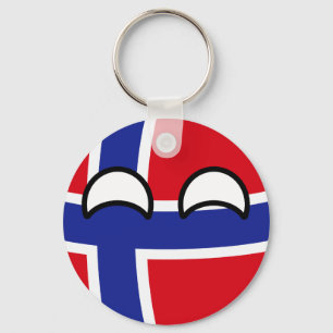 Llavero Tendencia divertida en el campo Geeky Noruega