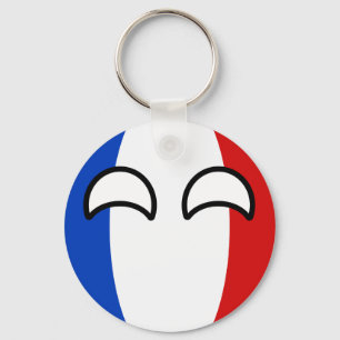 Llavero Tendencia divertida Geeky France Countryball