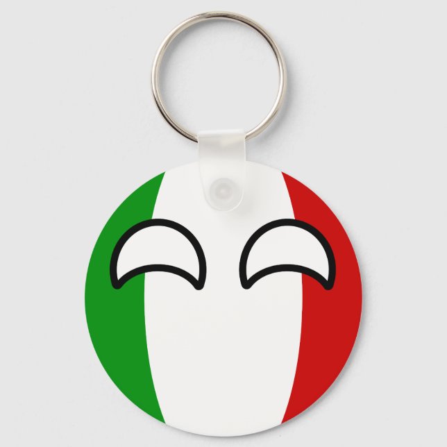 Llavero Tendencia divertida Geeky Italia Countryball (Anverso)