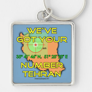 Llavero Tenemos tu número Teherán